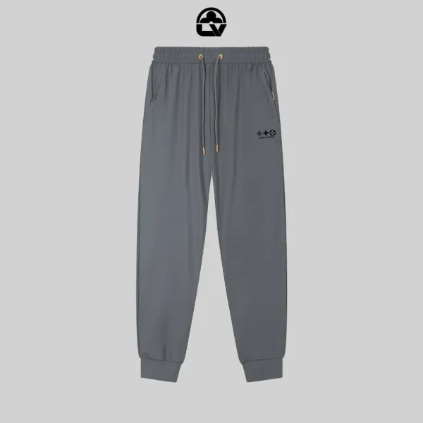 Louis Vuitton Monogram Motif Joggers Gray Sweatpants - 1