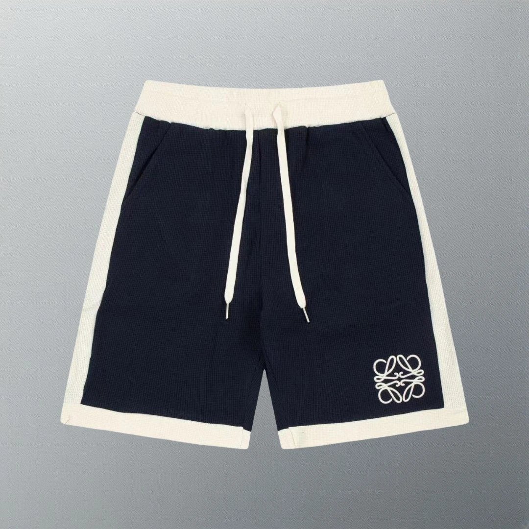 Loewe Anagram Embroidered White Sweat Shorts - 13