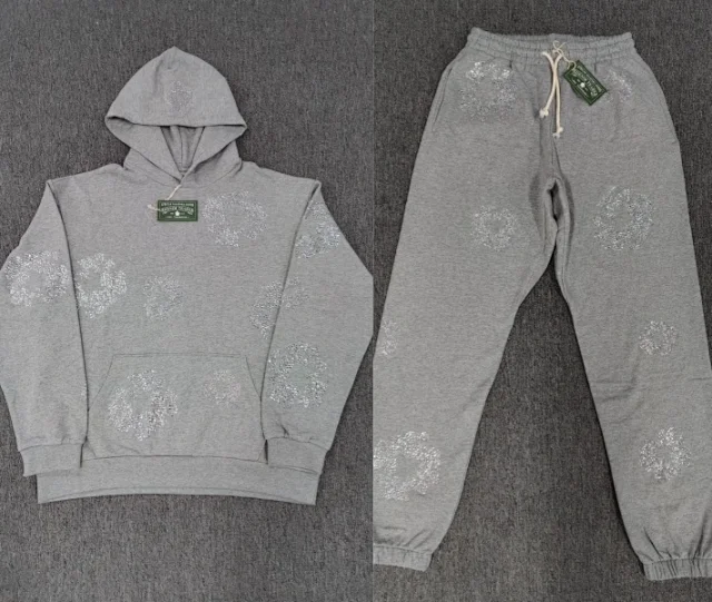 Denim Tears Hoodies & Sweatshirts Zip-Up Hooded Cotton-Wreath Print product detail image 13