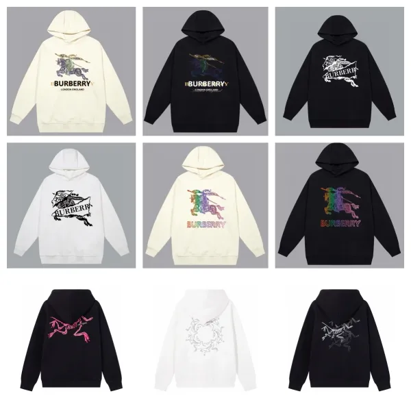 Burberry Logo Hoodie Black - 3