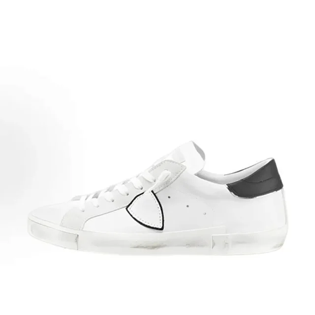 Philippe Model Sneakers Distressed low-top with shield side patch product detail image 2