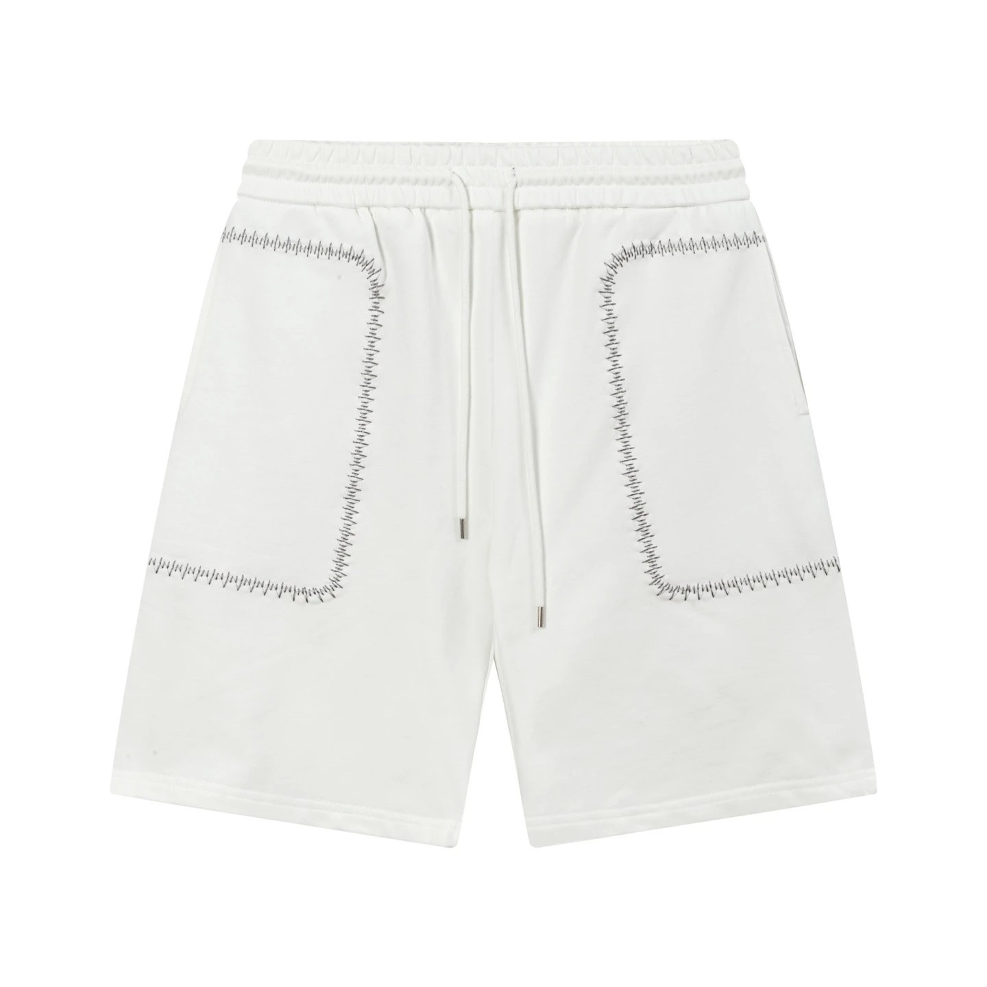 Loewe Anagram Embroidered White Sweat Shorts - 10