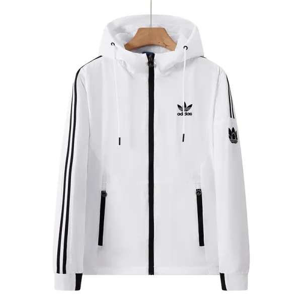 Adidas Originals Windbreaker White Jacket Outerwear.windbreaker - 1