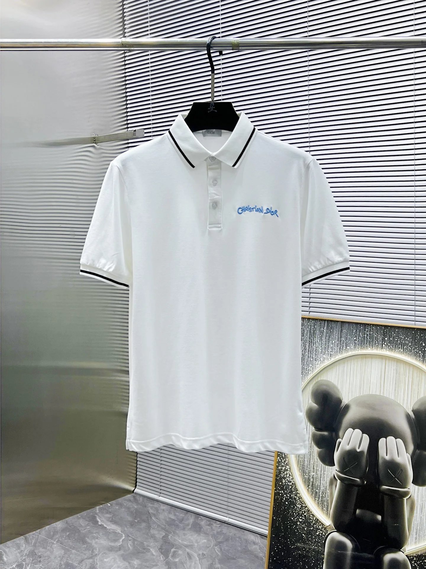 Dior CD Diamond Polo Black Polo Shirt - 16