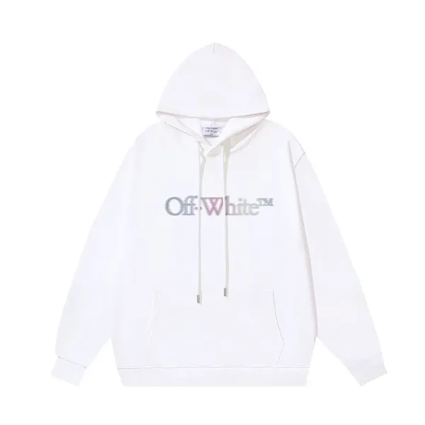 Off-White Logo Hoodie White - 1