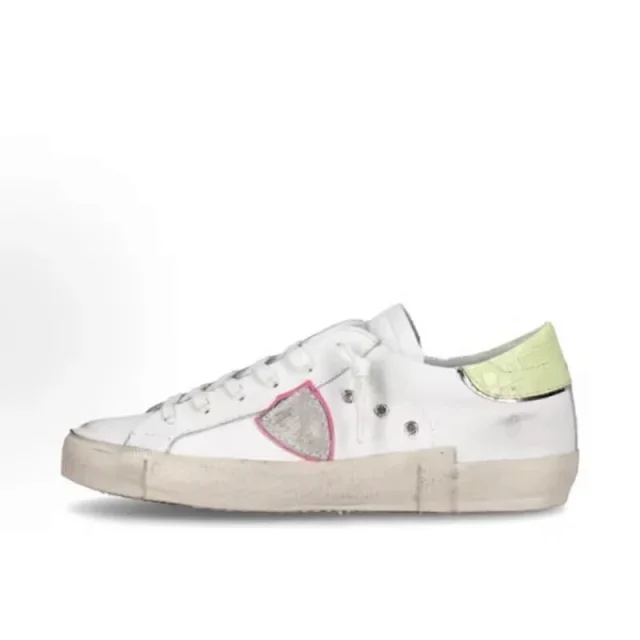 Philippe Model Sneakers Distressed low-top with shield side patch product detail image 7
