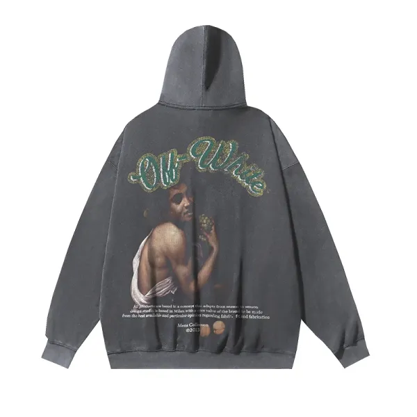 Off-White Bacchus Hoodie Gray - 1