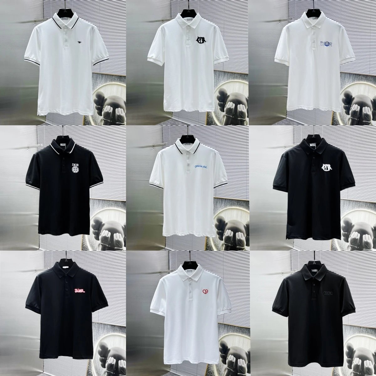 Dior CD Diamond Polo Black Polo Shirt - 3