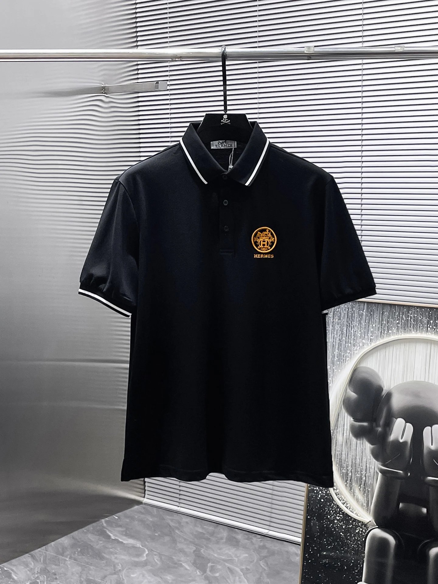 Dior CD Diamond Polo Black Polo Shirt - 9
