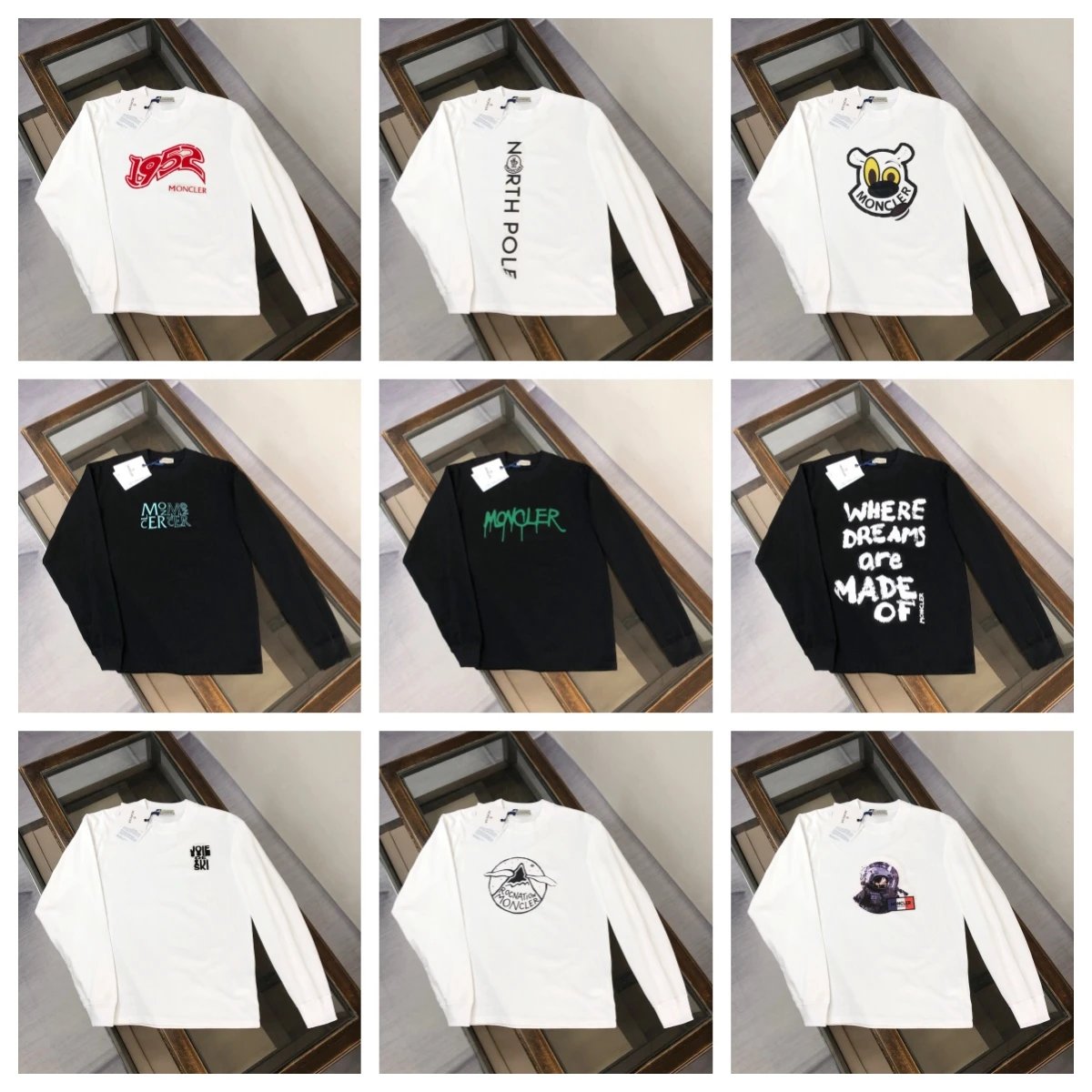 Moncler Bear Logo Long Sleeve T-Shirt White - 3