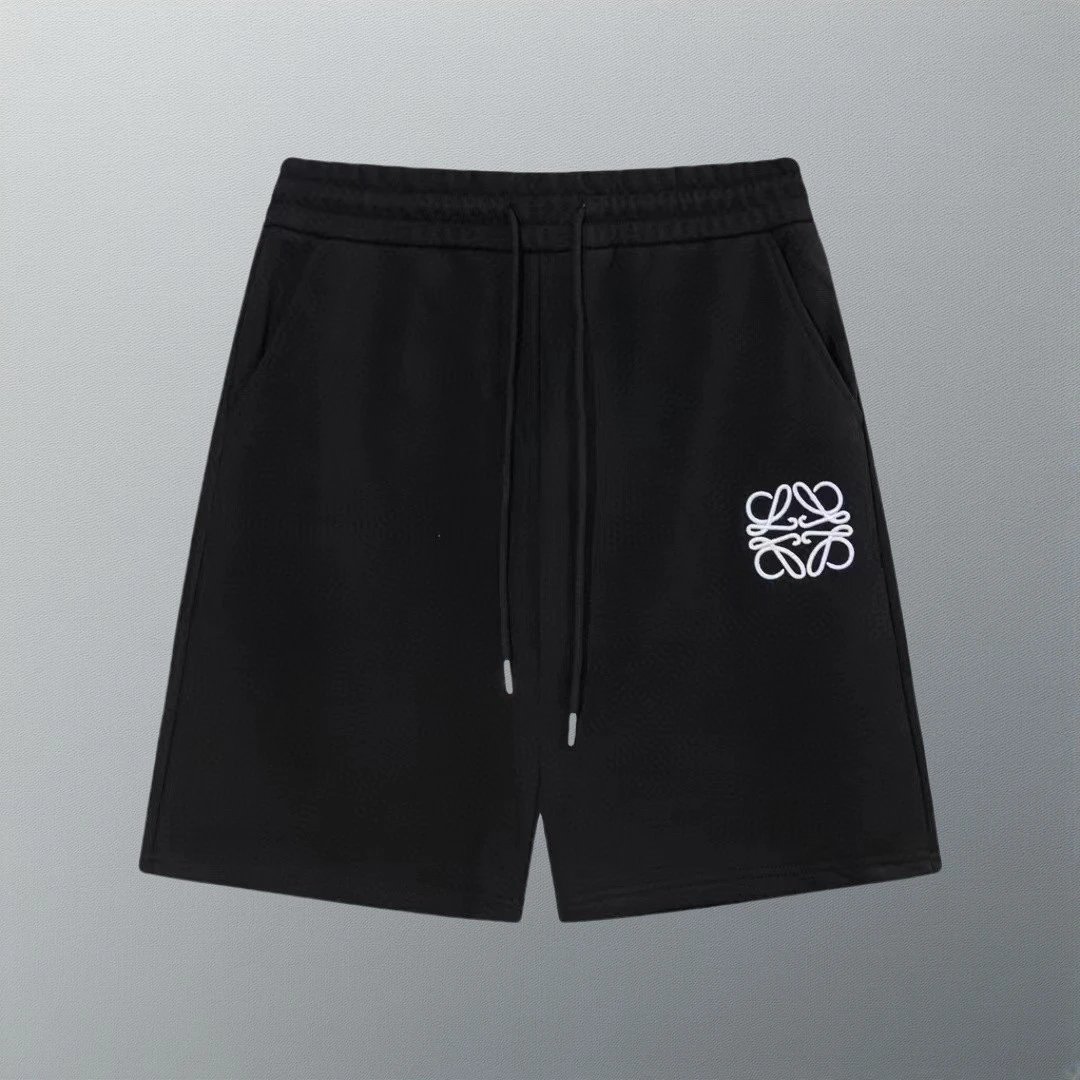 Loewe Anagram Embroidered White Sweat Shorts - 12