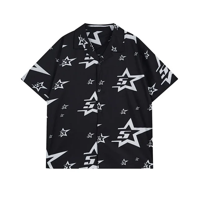 AMIRI Matching Sets Star Print Short-Sleeve Shirt and Shorts Set product detail image 8