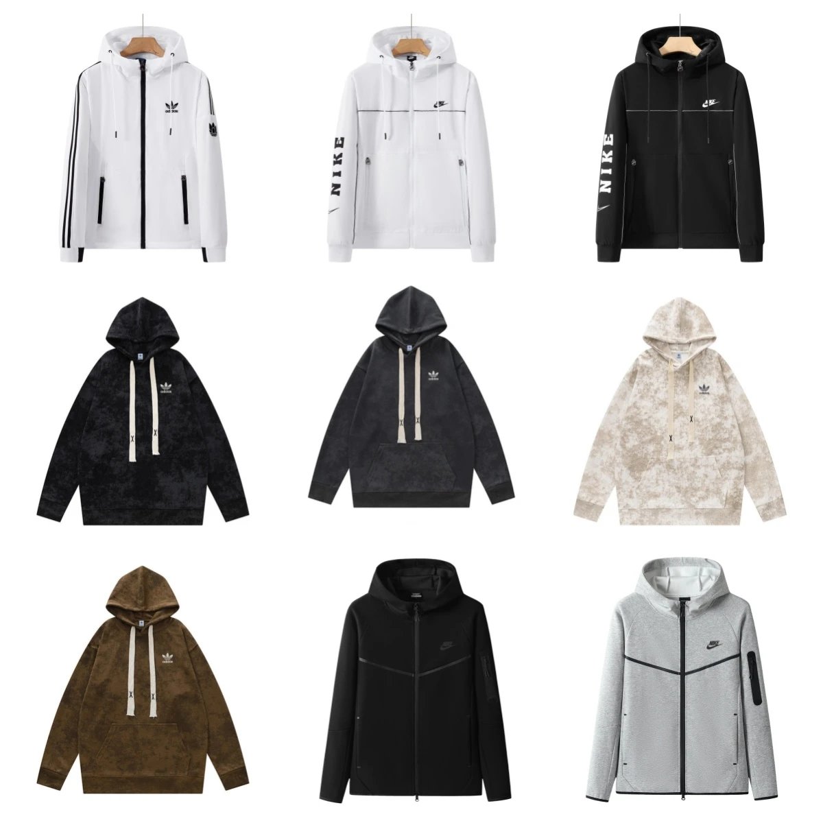 Nike Tech Fleece Windrunner Hooded Jacket Gray Outerwear - 3