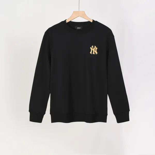 MLB New York Yankees Logo Black Crewneck Sweatshirt Sweater - 16