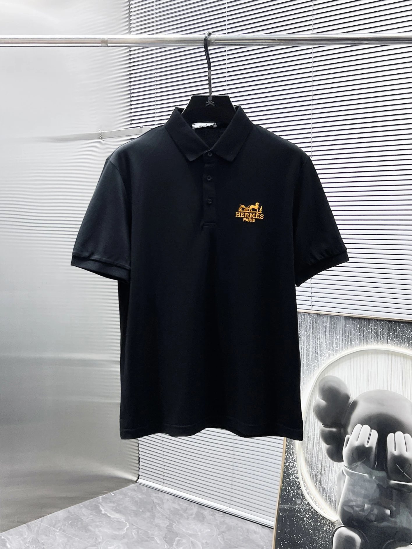 Dior CD Diamond Polo Black Polo Shirt - 7