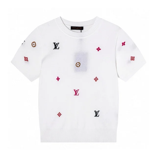 Louis Vuitton Knitwear Short-Sleeve Monogram Knit Polo product detail image 7