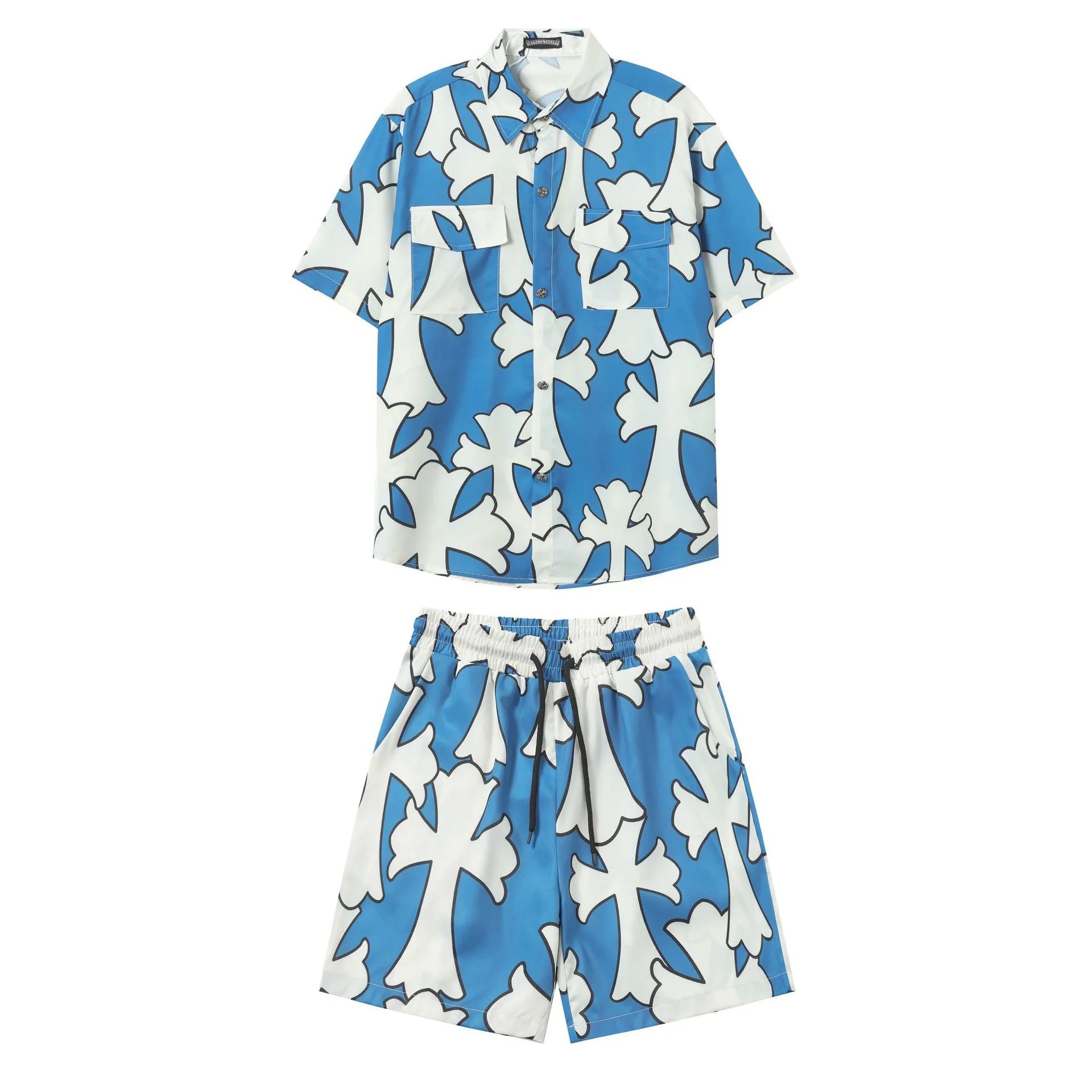 Chrome Hearts Matching Sets Short-Sleeve Printed Shirt and Shorts Set image 5