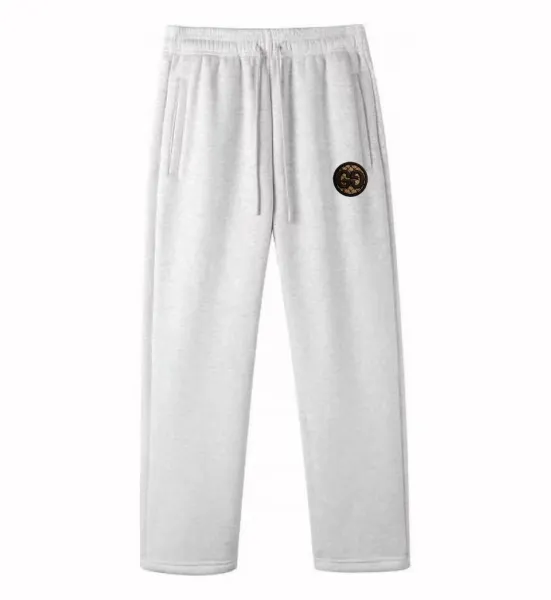 Design Logo Patch Sweatpants Gray - 1