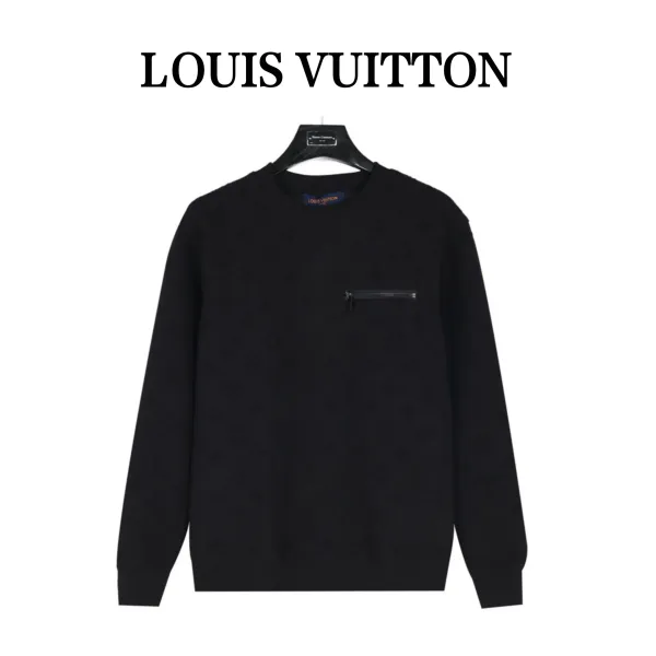Celine Triomphe Logo Black Crewneck Sweatshirt Sweater - 6