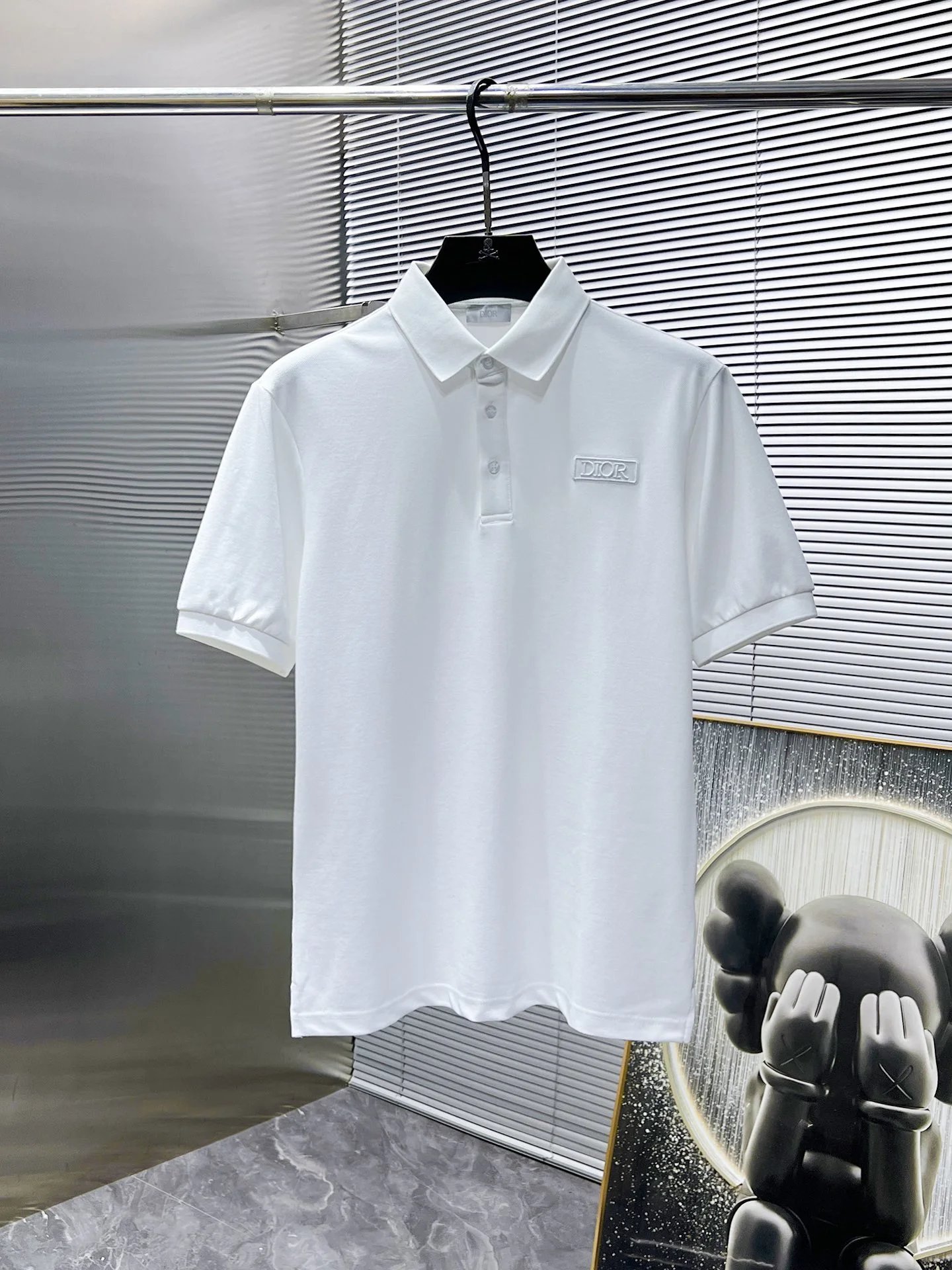 Dior CD Diamond Polo Black Polo Shirt - 10