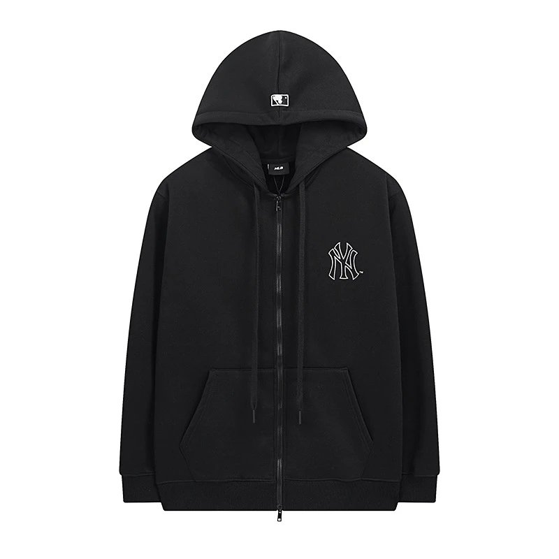 MLB New York Yankees All-Over Logo Light Blue Hoodie - 8