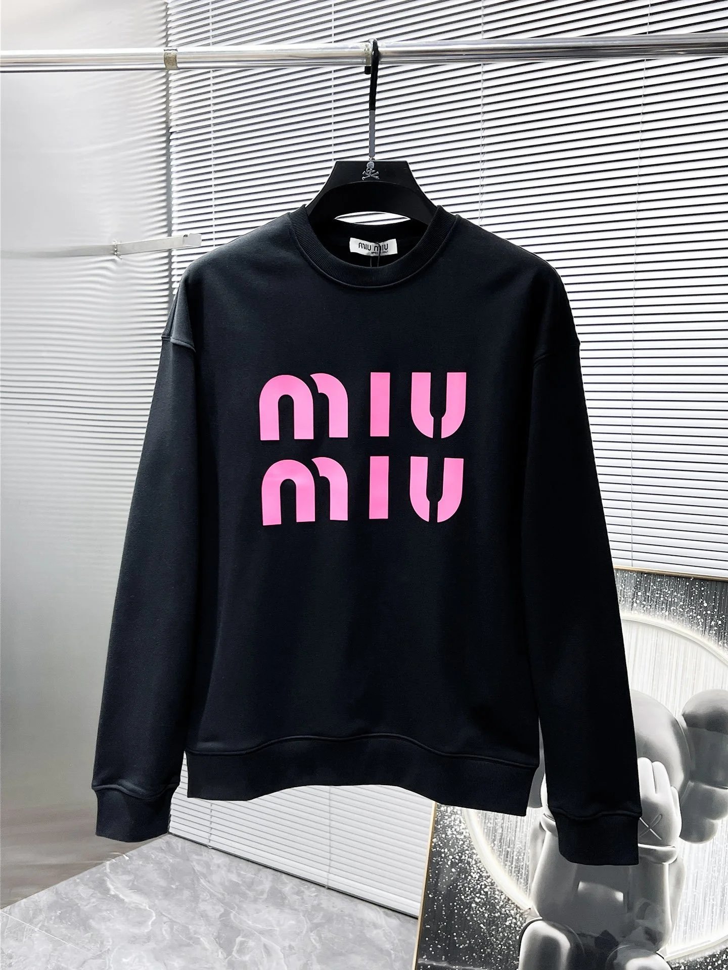 Prada Triangle Logo Black Hoodie - 11
