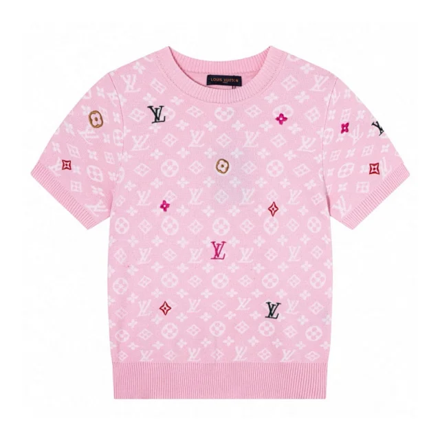 Louis Vuitton Knitwear Short-Sleeve Monogram Knit Polo product detail image 6