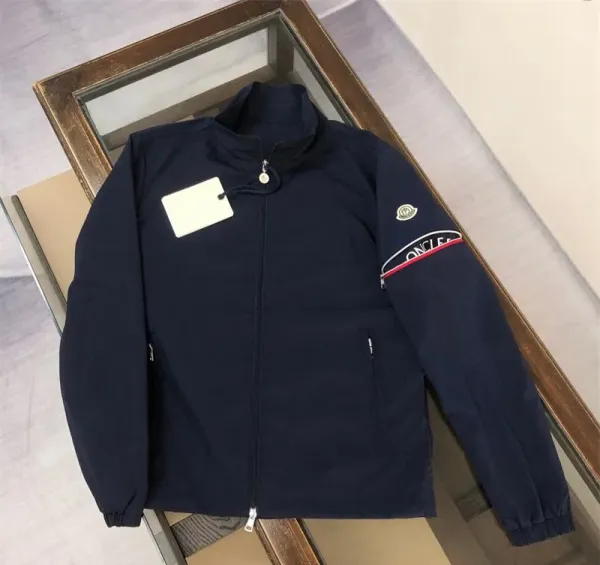 Moncler Windbreaker Navy Blue Jacket - 1