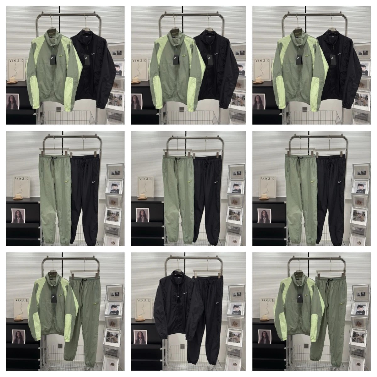 休闲宽松运动风衣套装009