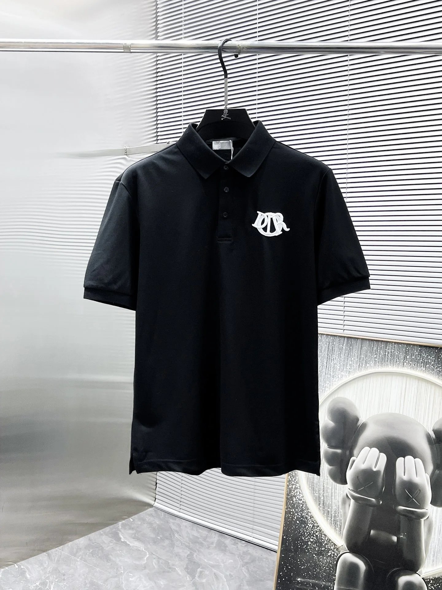 Dior CD Diamond Polo Black Polo Shirt - 15