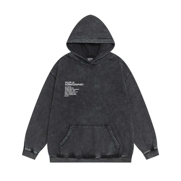 Design Erd Hoodie Washed Black Oversized Pullover Hoodie - 9