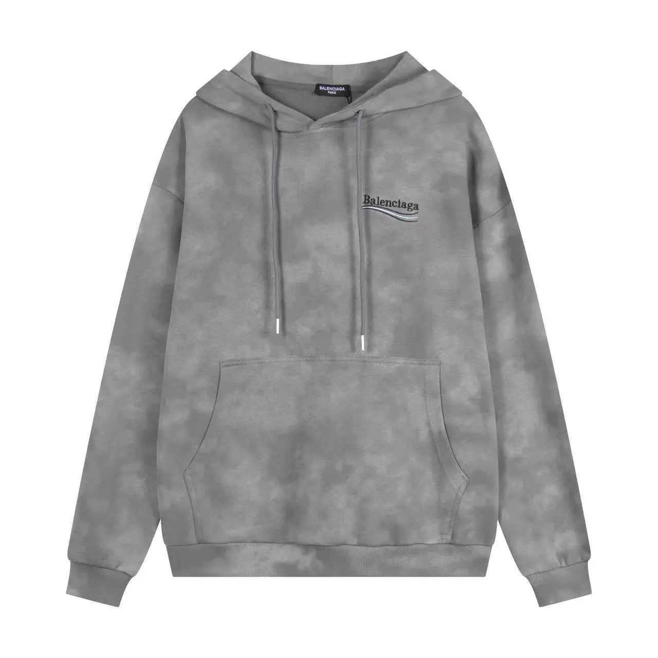 Balenciaga Logo-Embroidered Tie-Dye Sweatpants Beige - 6