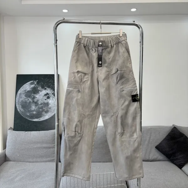 Stone Island Cargo Pants Gray - 1