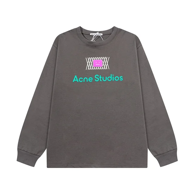 Acne Studios Hoodies & Sweatshirts Face Patch Logo Crewneck Sweatshirt product detail image 4