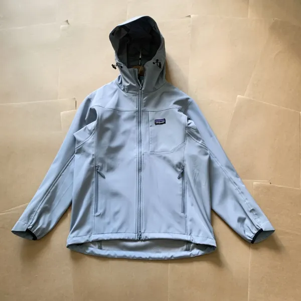 Patagonia Trespasser Softshell Jacket Light Gray Outerwear - 1
