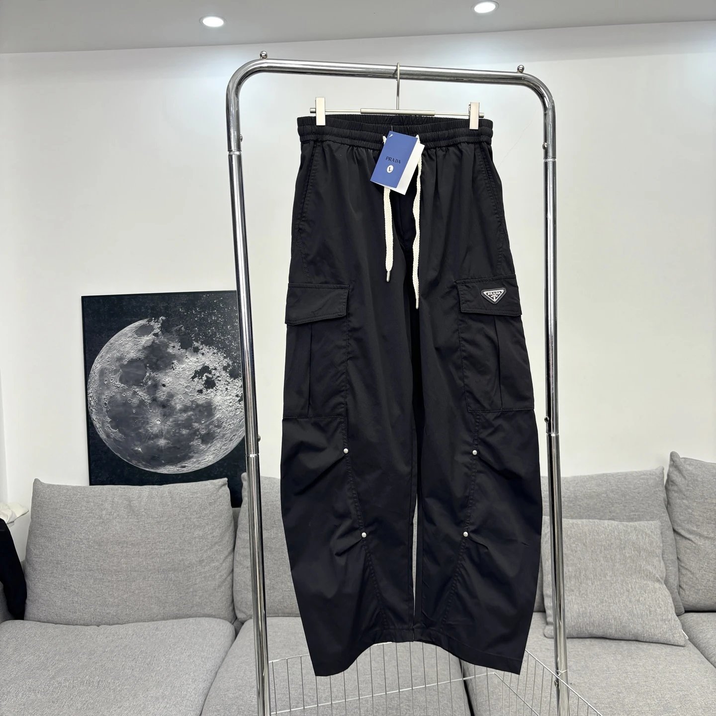 Prada Cargo Pants Black