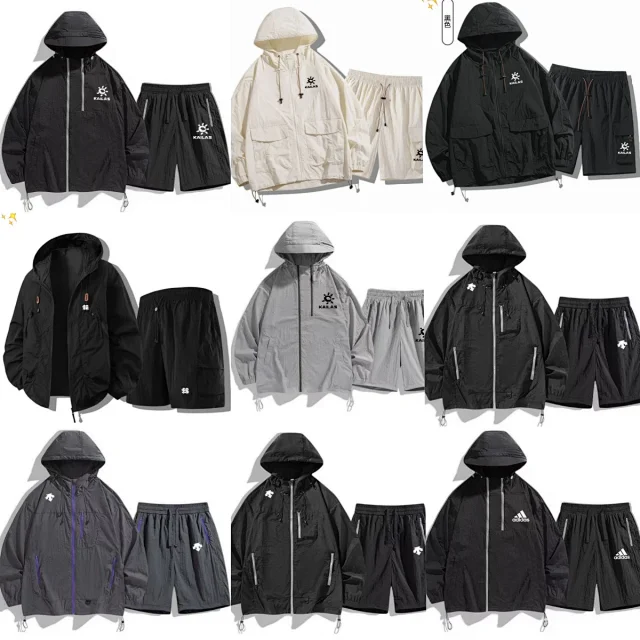The North Face Matching Sets Hooded Windbreaker and Shorts Set product detail image 1