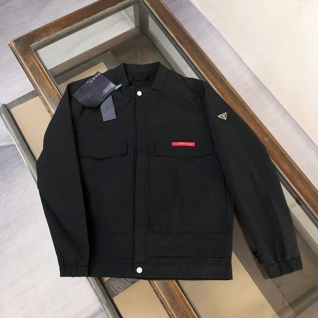 Prada Re-Nylon Jacket Mustard Yellow Outerwear - 16
