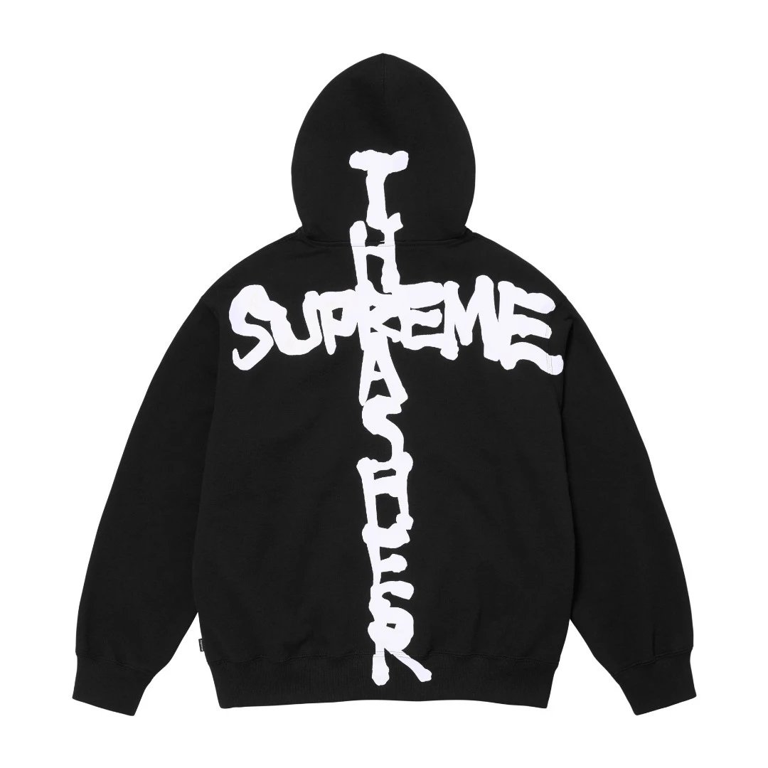 Thrasher x Supreme Logo Crewneck Navy Sweatshirt Hoodie - 12