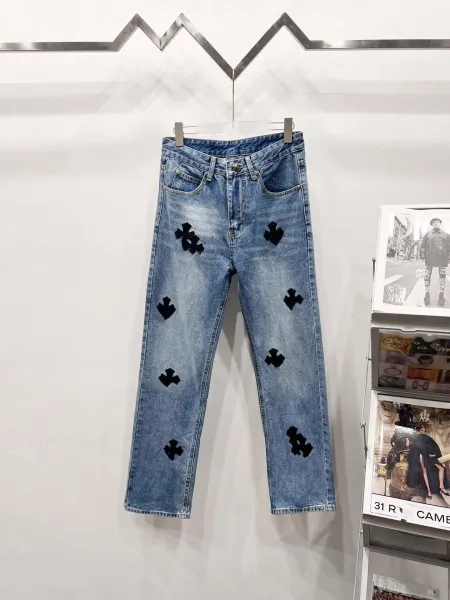 Chrome Hearts Cross Patch Black Workwear Pants - 16