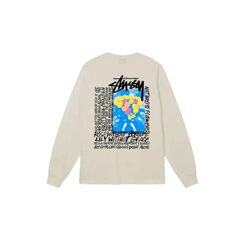 Stussy Built Tough Worldwide Since 1980 Long Sleeve T-Shirt Black - 11