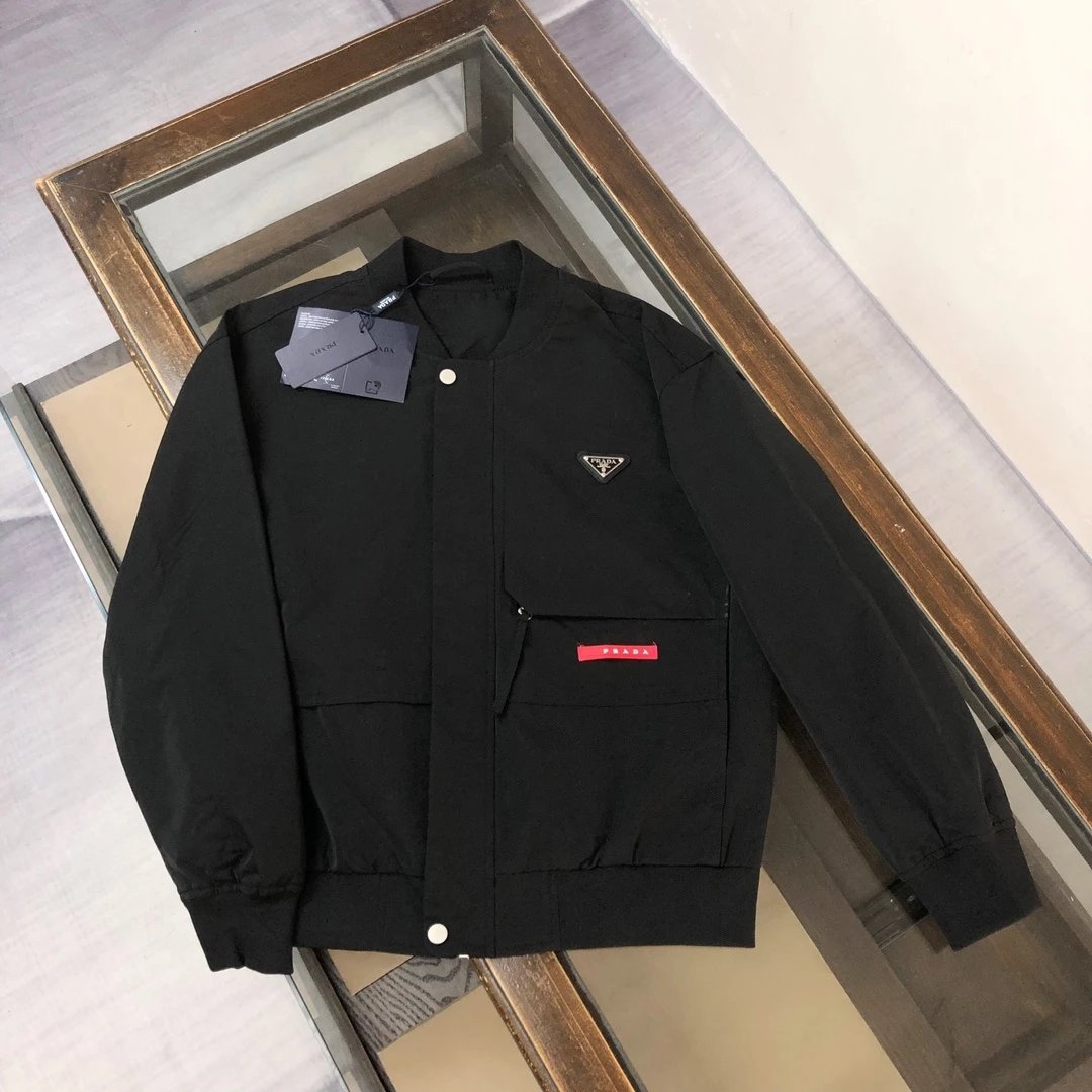 Prada Re-Nylon Jacket Mustard Yellow Outerwear - 14