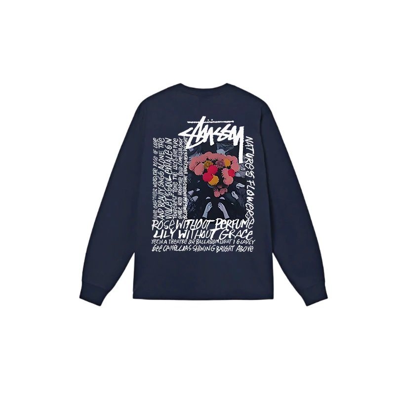 Stussy Built Tough Worldwide Since 1980 Long Sleeve T-Shirt Black - 10