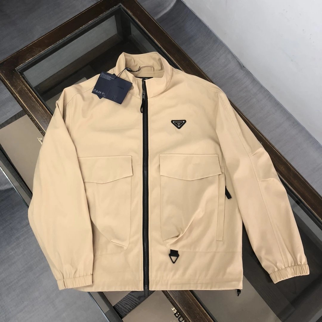 Prada Re-Nylon Jacket Mustard Yellow Outerwear - 9