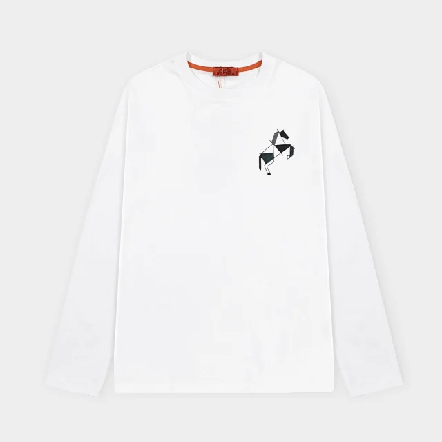 Loro Piana T-Shirts Long-Sleeve Layered Crew-Neck T-Shirt product detail image 15