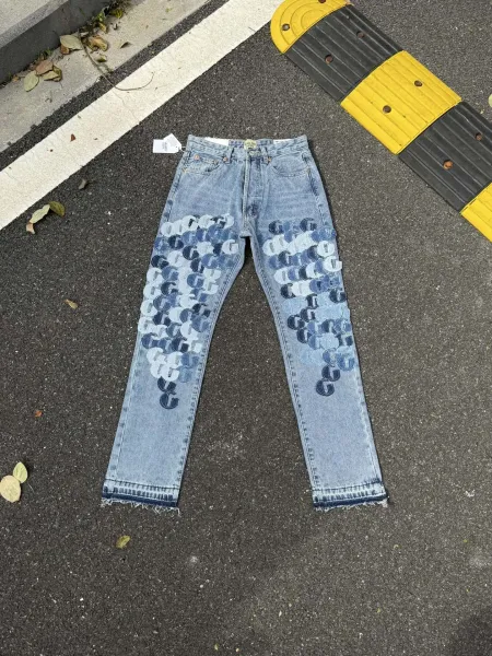Gallery Dept G-Logo Patchwork Denim Jeans Light Wash - 1