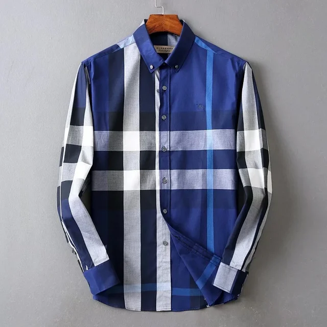Burberry Shirts Long-sleeve check button-up shirt product detail image 7