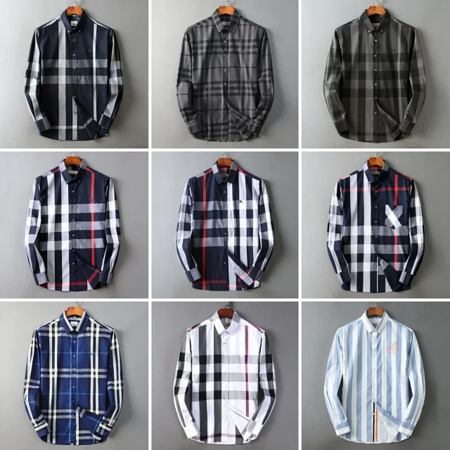 Burberry Shirts Long-sleeve check button-up shirt product detail image 1