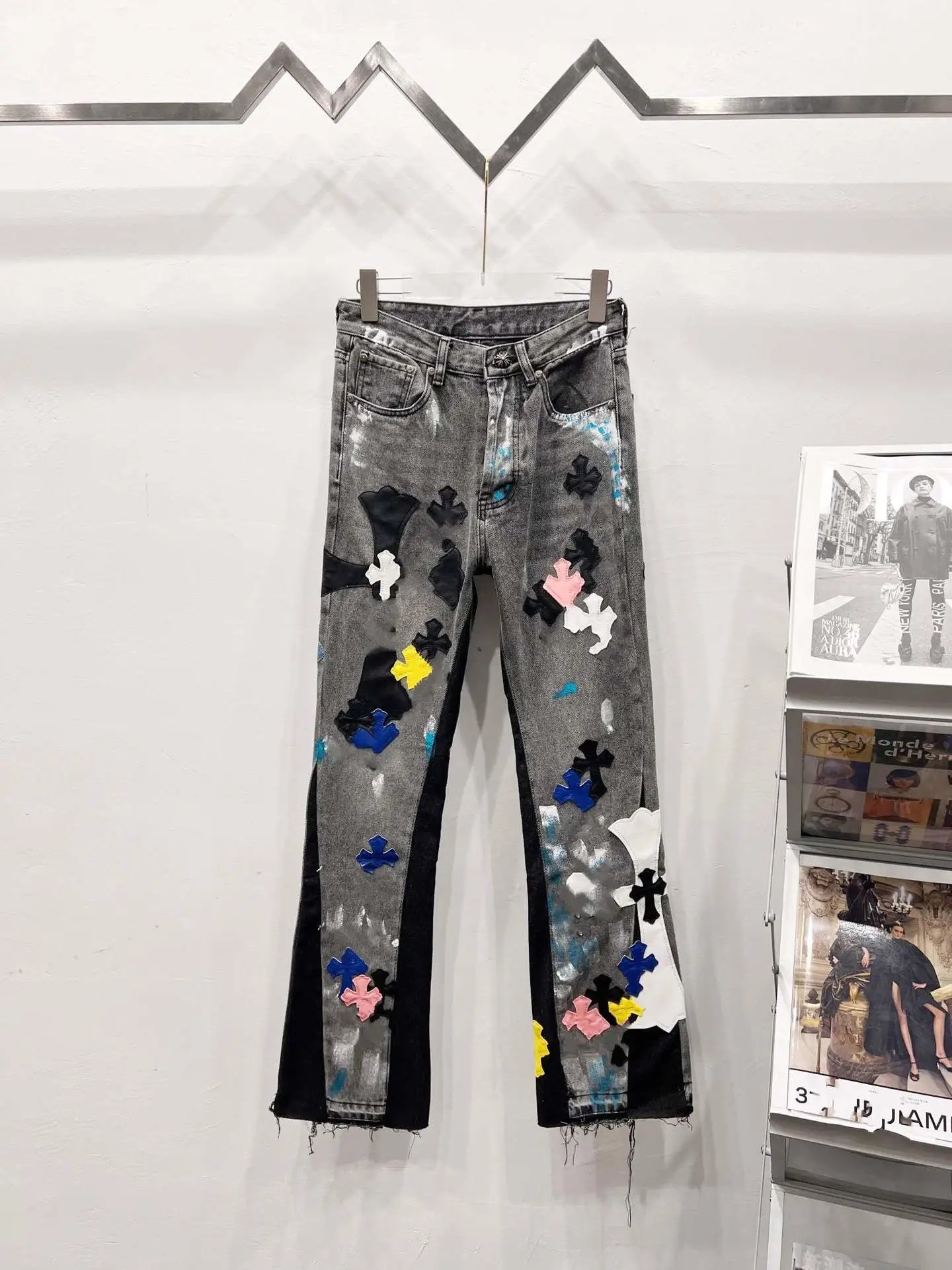 Chrome Hearts Cross Patch Black Workwear Pants - 14