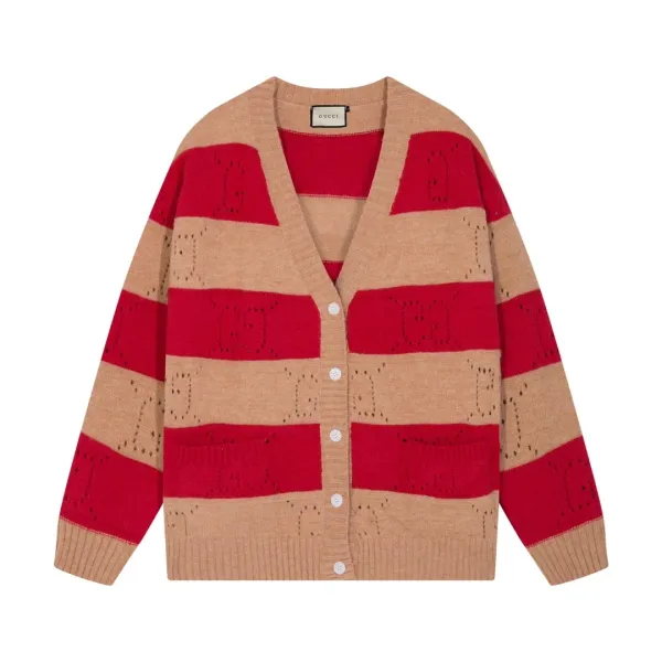 Thom Browne Stripe-Trimmed Navy Knit Zip-Up Jacket Outerwear - 6